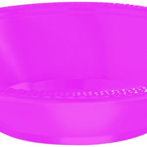 Bright Pink Plastic Bowls