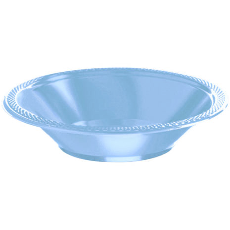 Pastel Blue Plastic Bowls