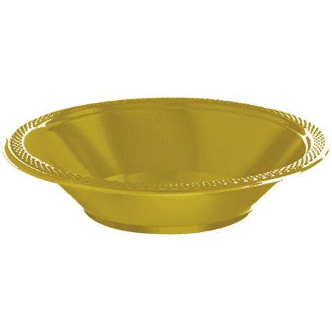 Gold Plastic Bowls