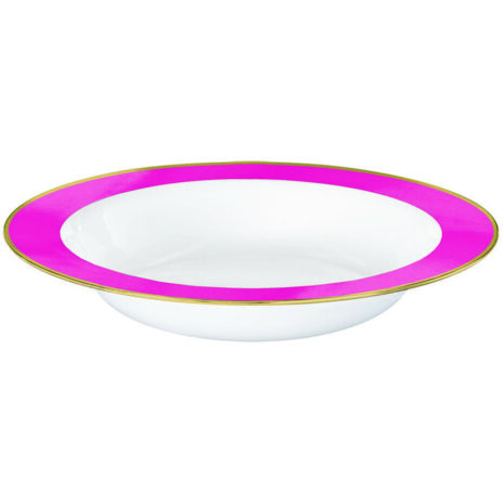 Premium Bright Pink and White Bowls