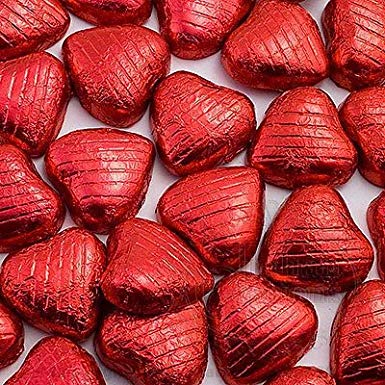 Opstå Fare kompensation Milk Red Chocolate Hearts 1kg 120 pieces - Celebrating Party Hire & Party  Supply Store Sydney