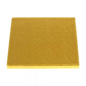16" Gold Square Masonite Cake Boards - Bulk 10 Pack