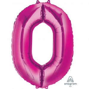 0 Pink Jumbo Foil Balloon