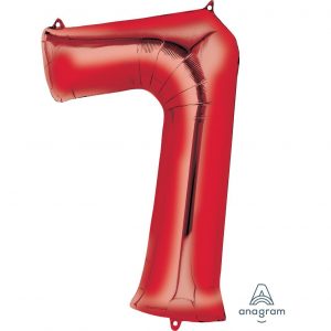 7 Red Jumbo Foil Balloon