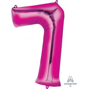 7 Pink Jumbo Foil Balloon