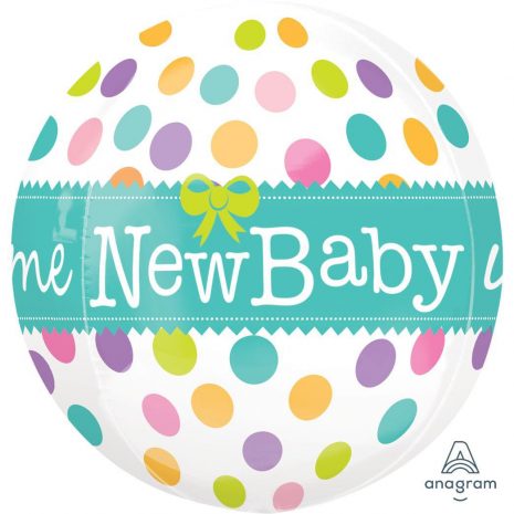 New Baby Orbz Foil Balloon