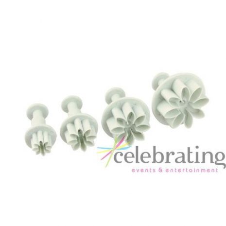 Daisy Fondant Plunger Cutter 4pk