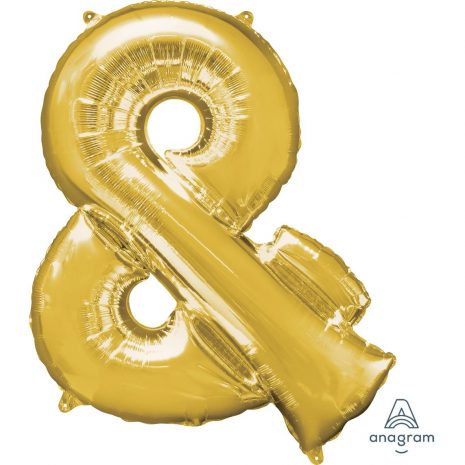 & Gold Jumbo Foil Balloon