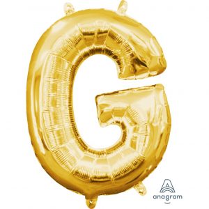 G Gold Jumbo Foil Balloon