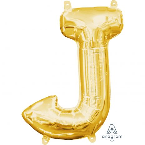 J Gold Jumbo Foil Balloon