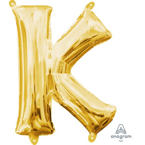 K Gold Jumbo Foil Balloon