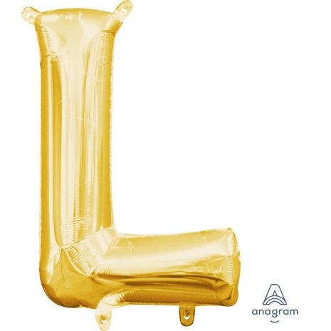 L Gold Jumbo Foil Balloon