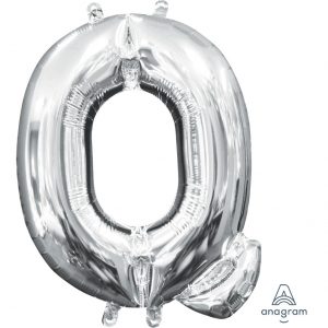 Q Silver Jumbo Foil Balloon