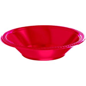 Red Plastic Bowls