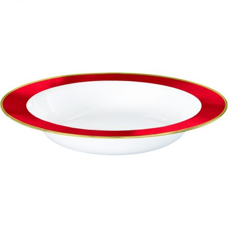 Premium Red and White Bowls