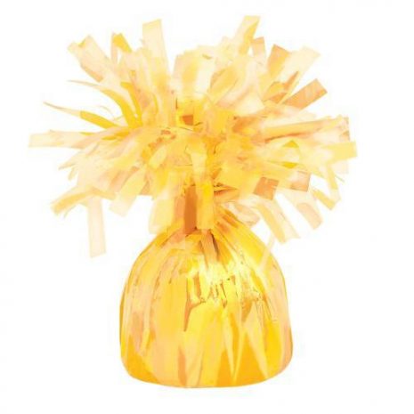 Balloon Weights Foil Yellow