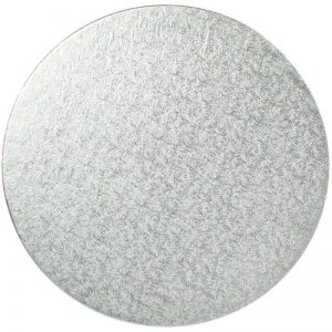 4" Silver Round Cardboard Cake Boards - Bulk 10 Pack