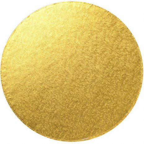 7" Gold Round Cardboard Cake Boards - Bulk 10 Pack