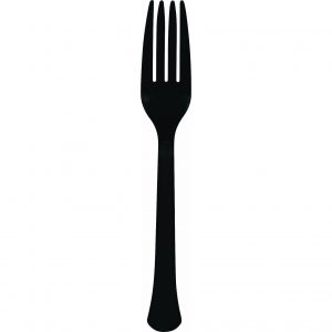 Black Plastic Forks