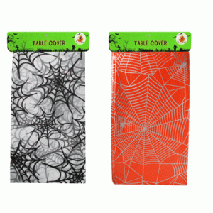 1 x Halloween Party Spider Web Plastic Tablecover Cloth Assorted