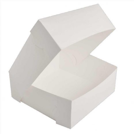 8" White Cake Box