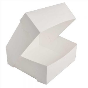 7" White Cake Box