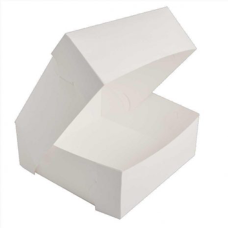 4" White Cake Box