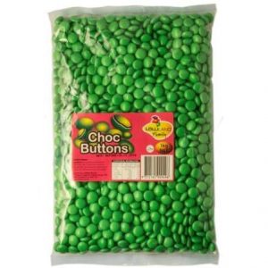 Green Chocolate Buttons - Bulk 1kg