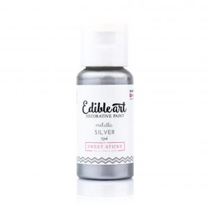 Edible Art Paint 15ml - Metallic Silver