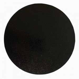 6" Black Round Masonite Cake Boards - Bulk 10 Pack