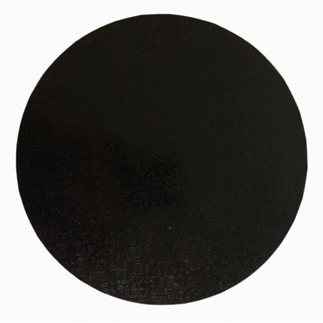 18" Black Round Masonite Cake Boards - Bulk 10 Pack