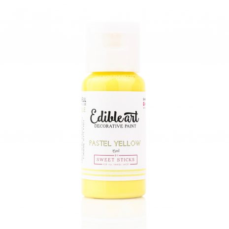 Edible Art Paint 15ml - Pastel Yellow