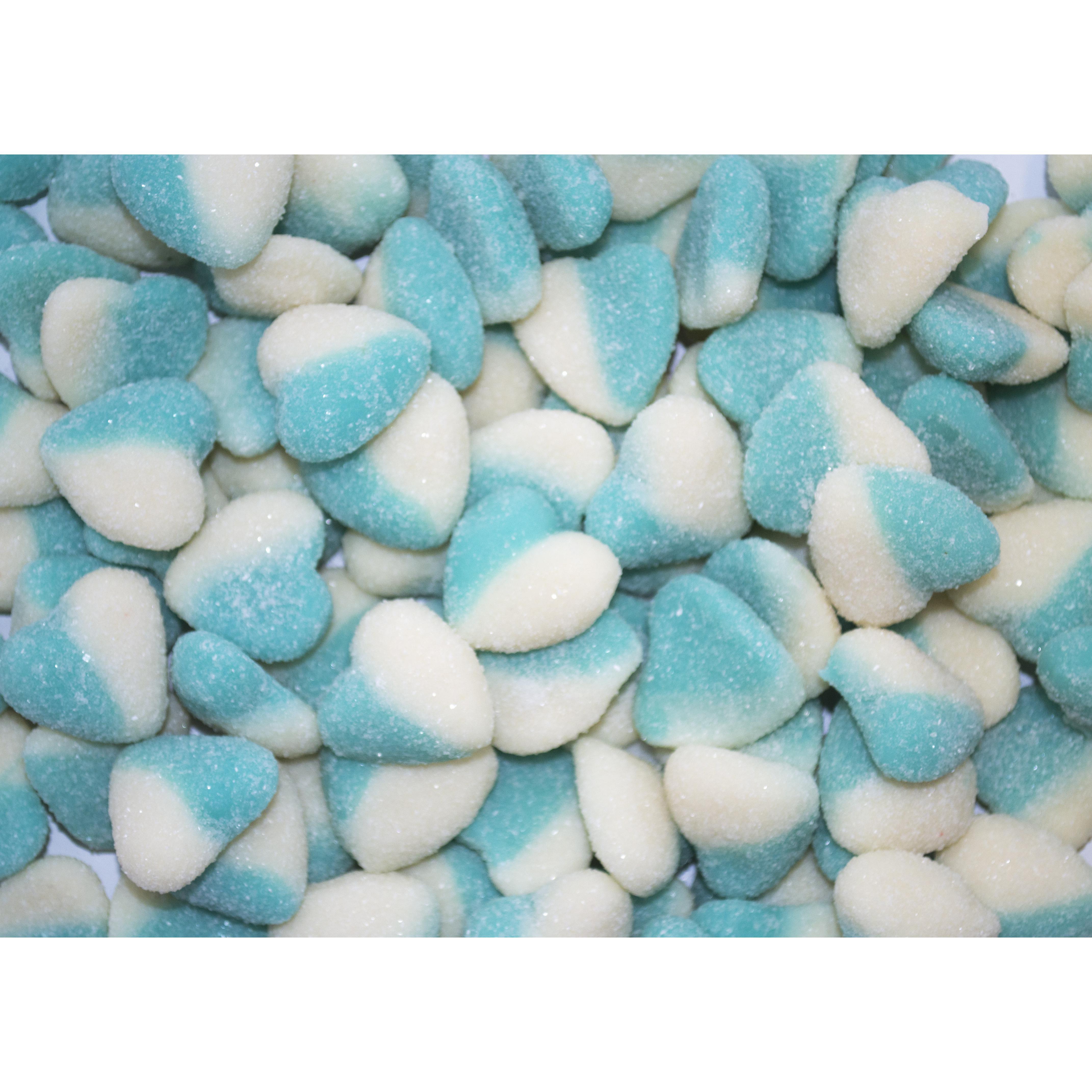 Blue Sour Hearts - Bulk 1kg - Celebrating Party Hire & Party Supply ...