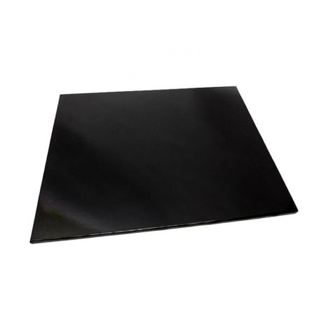 6" Black Square Masonite Cake Boards