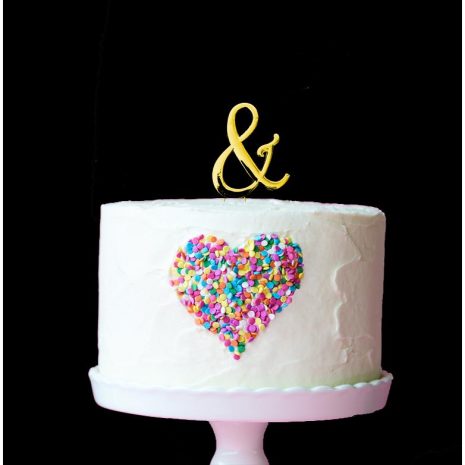 GOLD Cake Topper (7cm) - SYMBOL &