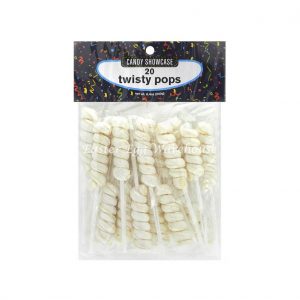 White Twisty Lollipops - 20 Pack