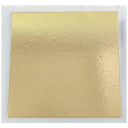 15" Gold Square Cardboard Cake Boards - Bulk 10 Pack