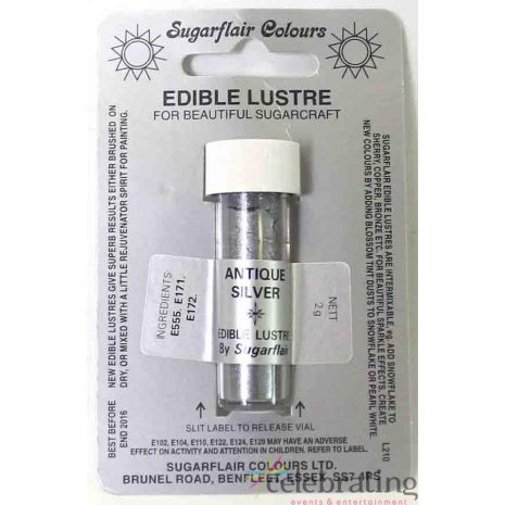 Edible Lustre Antique Silver