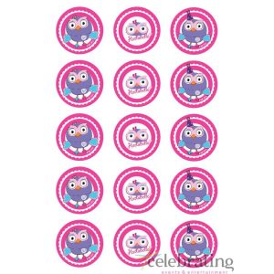 Hootabelle Cupcake Edible Images 15pk