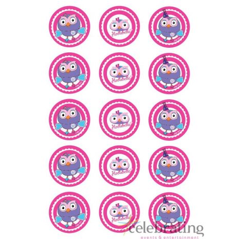 Hootabelle Cupcake Edible Images 15pk