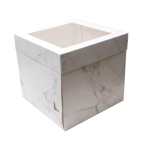 10"x10"x10" Marble Cake Box - Bulk 10 Pack