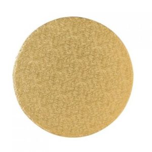 10" Gold Round Masonite Cake Boards - Bulk 10 Pack