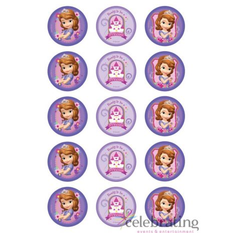 Sofia the First Cupcake Edible Images 15pk