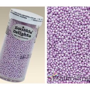 Natural Edible Pearlized Purple Non Pareils 100's & 1000's 75g