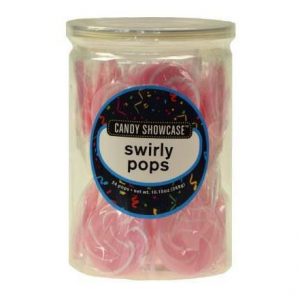 Pink Swirly Lollipops - 24 Pack