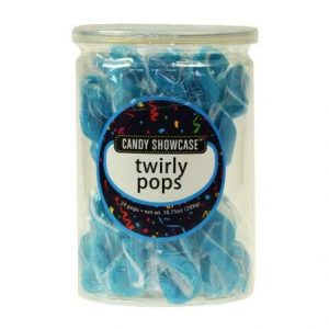 Blue Twirly Lollipops - 24 Pack
