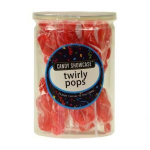 Red Twirly Lollipops - 24 Pack